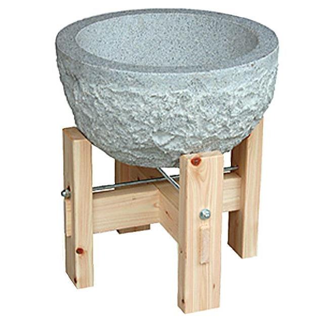 餅つき道具セット3升用(石臼セット+杵{大人用2本、子供用2本}) [送料