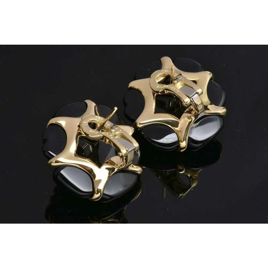 CHANEL（シャネル） カメリア ピアス K18YG イエローゴールド オニキス