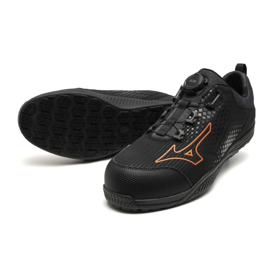 オールマイティ MIZUNO TDII51L BOA F1GA240209 ブラック×オレンジ