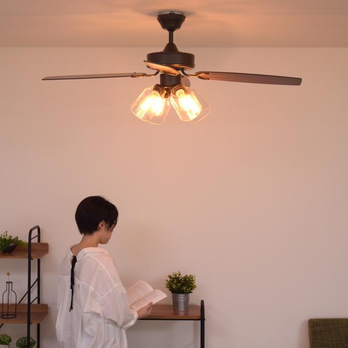 JAVALO ELF 特典付 VINTAGE Collection シーリングファン 4灯 JE-CF027