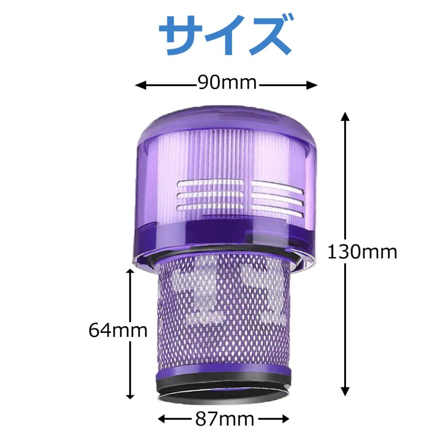 ダイソン 掃除機 フィルター V11 SV14 互換品 2個セット 水洗い dyson