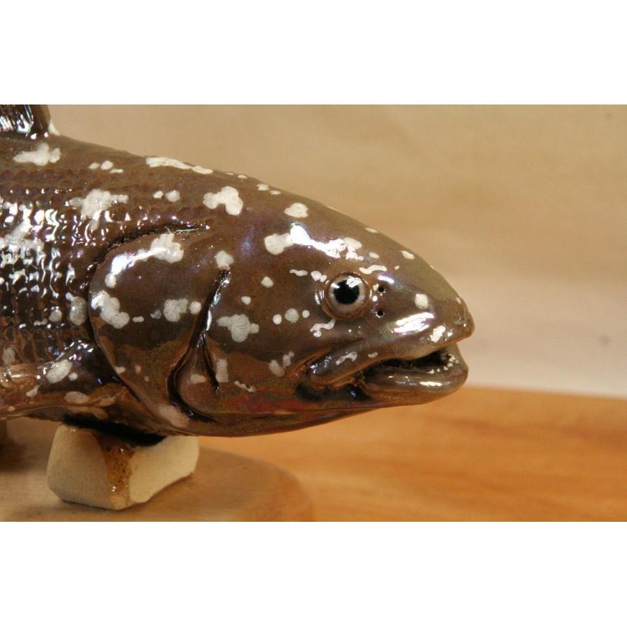 シーラカンス （25cm型） 陶芸作品 置物 （陶 さかな フィギュア