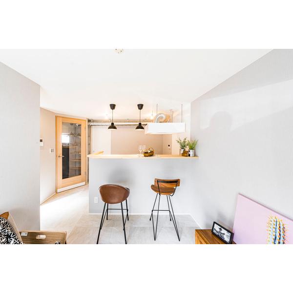 東谷 ジェラルド ウッドカウンターチェア ブラウン W40×D41×H90×SH65