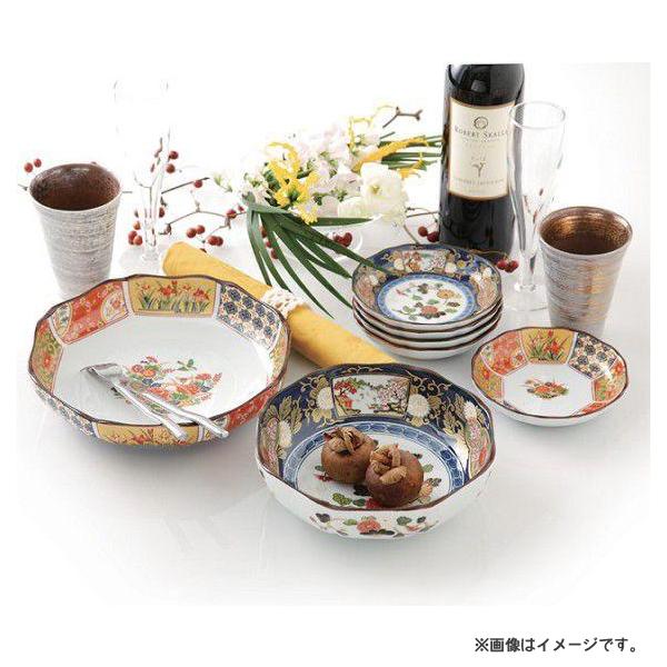 八寸八角盛皿 有田焼 古伊万里金彩 西日本陶器 KG07-05 / 日本製 盛鉢