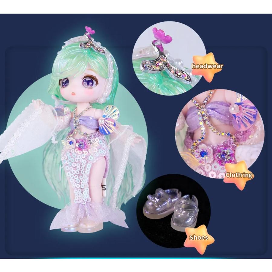 MAYTREE 星座シリーズ ドール オビツ11 人形 本体 アウトフィット 13cm