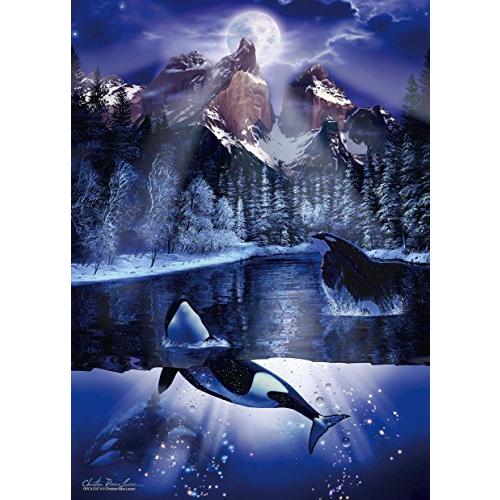 500ピース ジグソーパズル ラッセン オルカ イヴII 【光るパズル