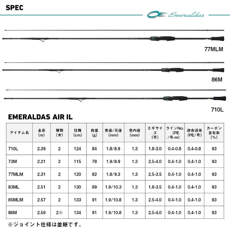 DAIWA（ダイワ） エメラルダス AIR IL 85MLM・J / エギング インター