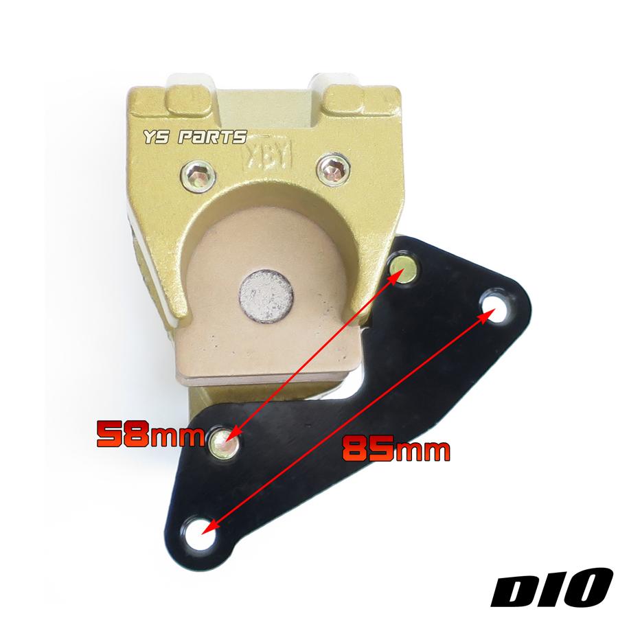 専用ブレーキパッド付 純正交換型補修キャリパー金ライブDioZX ライブ