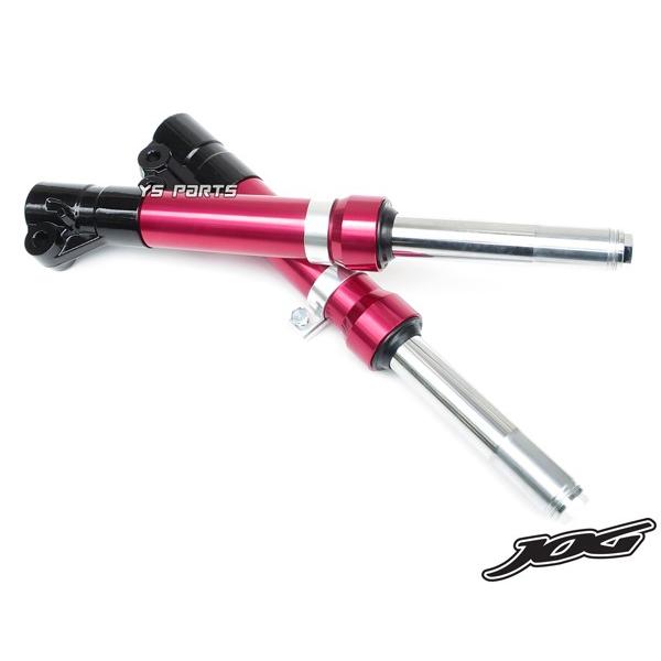 高品質 スポーツタイプフロントフォーク黒 赤 スーパージョグZR 3YK4