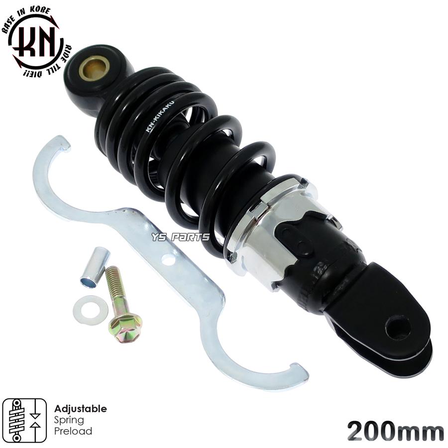 エンジンスワップにも KNローダウンリアショック200mm黒レッツ2 CA1PA