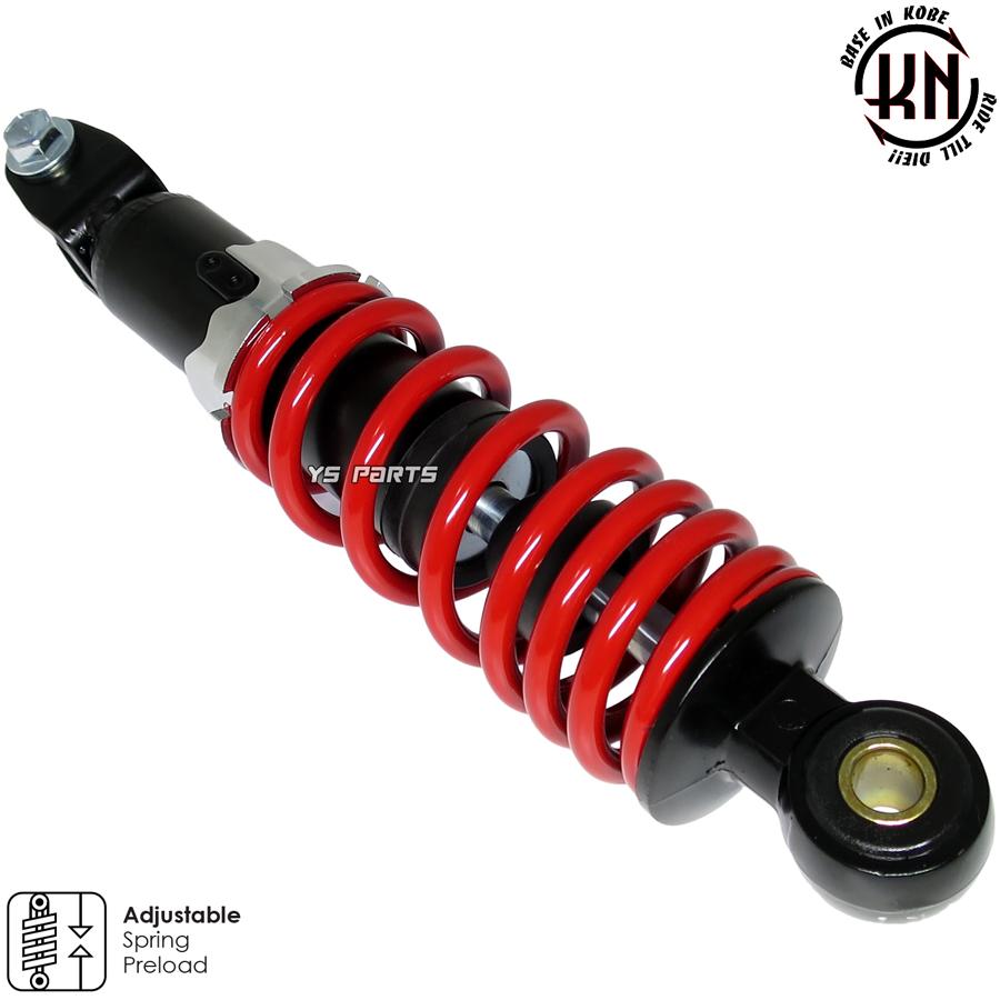 ツインダンパー KNリアサス黒赤230mm ライブディオJ ライブディオZX