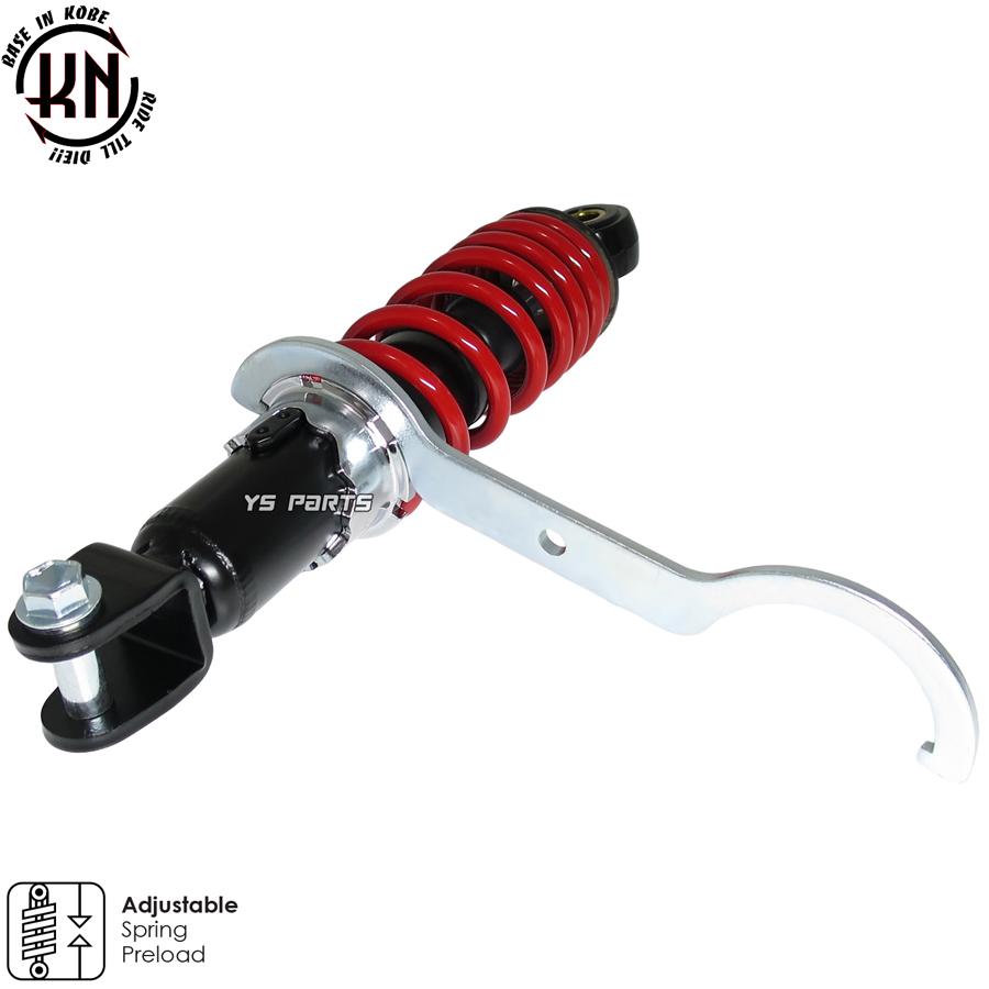 ツインダンパー KNリアサス黒赤230mm ライブディオJ ライブディオZX