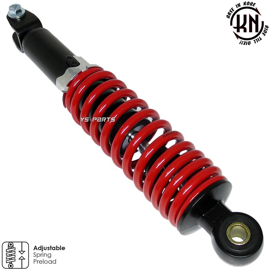 KNツインダンパーリヤサス リアショック黒赤290mmスーパーディオAF27