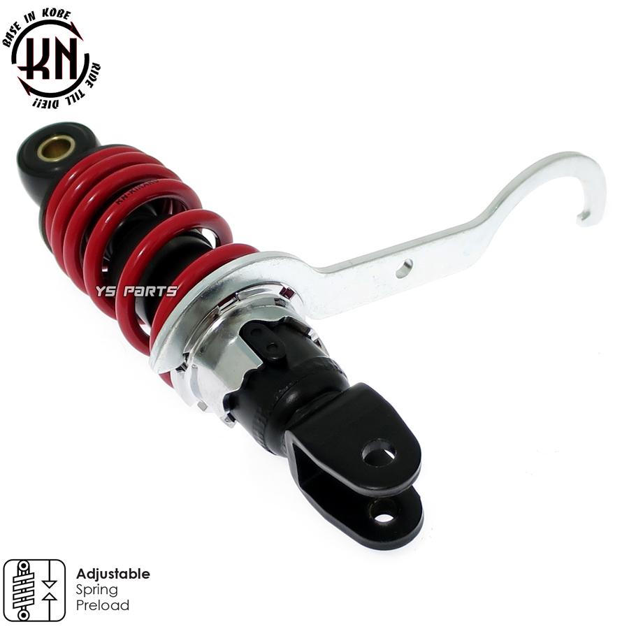 エンジンスワップにも KNローダウンリヤサス リアショック黒赤180mm