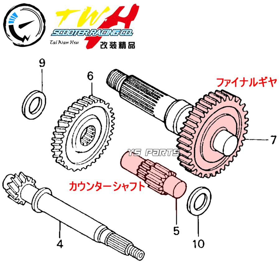 復刻 TWHハイギヤキット ファイナルギア 2次側42×15 ハイギア ライブ