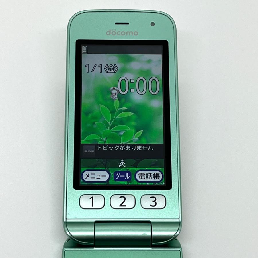 らくらくシリーズ 【美品】らくらくホン F-02J ミントグリーン ドコモ