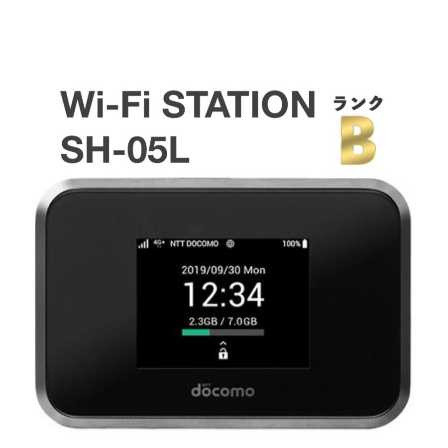 NTT docomo Wi-Fi STATION SH-05L ブラック docomo モバイルルーター