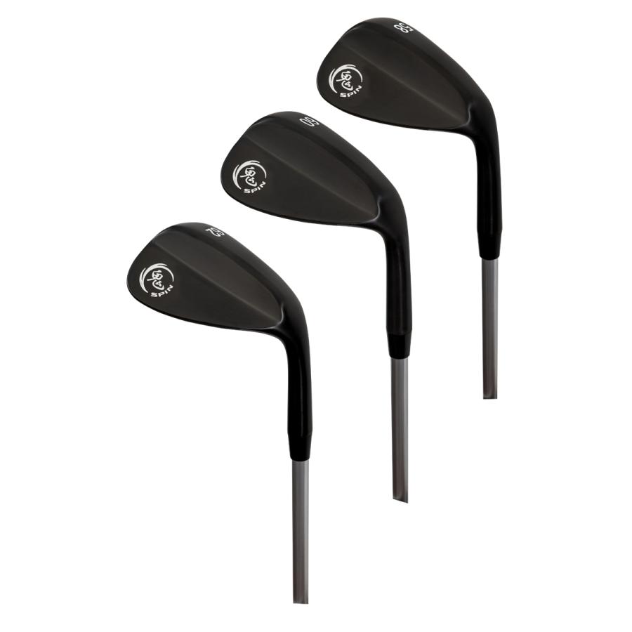 鬼スピン ウェッジ ブラックエディション ゴルフクラブ 角溝 スピン