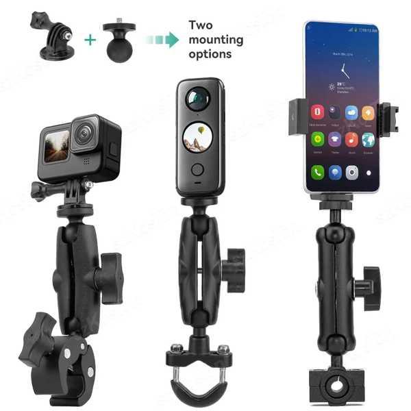 バイクとオートバイのパノラマ自撮り棒 一脚マウント insta360用