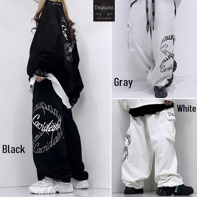 Dealivez ALL刺繍 Wリングチェーン SIdeロゴ 立体カーゴポケット付