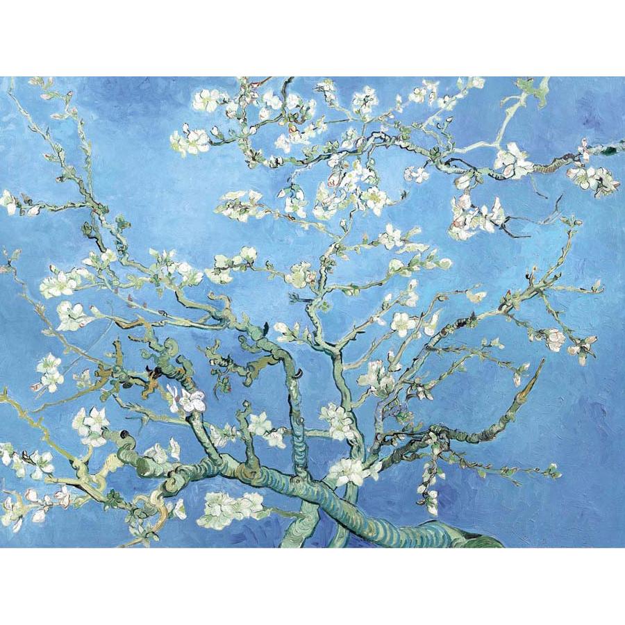 ゴッホ 花咲くアーモンドの木の枝 （F4サイズ）（紐・フック付） 約横