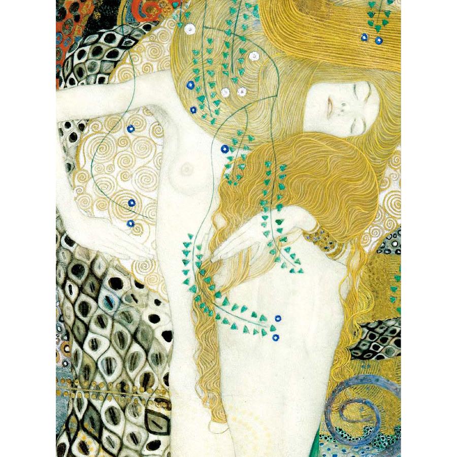 クリムト 水蛇I （F6サイズ）（紐・フック付） 約縦52×横42cm