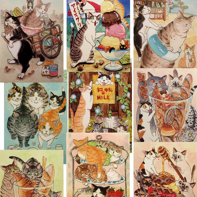 猫 ポストカード 琴坂映理 猫のポストカード 絵葉書 絵はがき 文房具