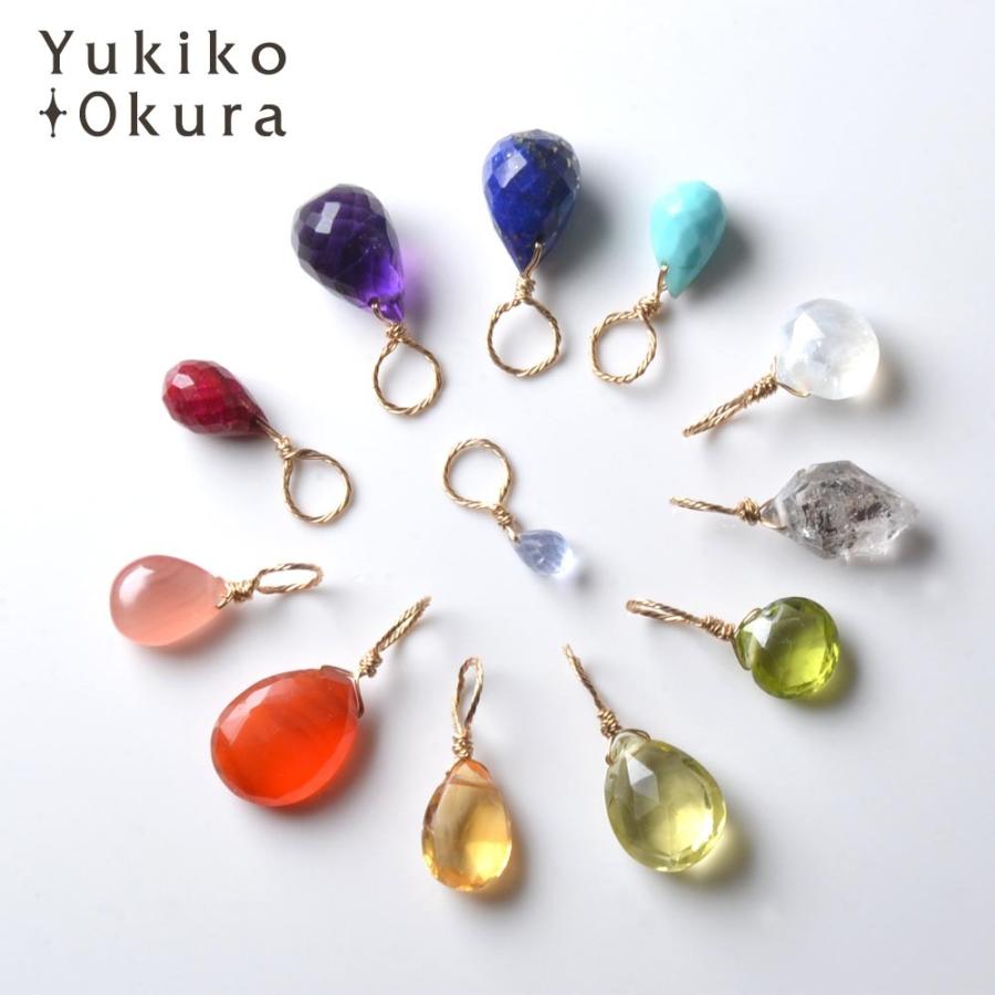 選べる！K18 パワーストーン チャーム ペンダントトップ : ユキコ