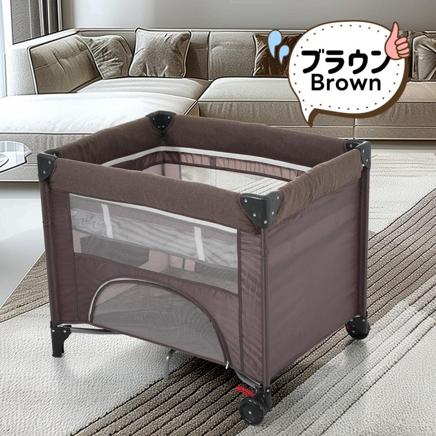 プレイヤード 折りたたみ ベビーサークル 新生児〜4歳まで 取付簡単