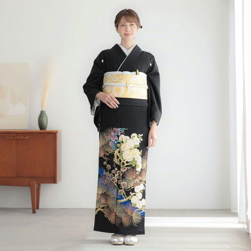 YUMI KATSURA（ユミカツラ） 黒留袖 レンタル 桂由美 結婚式 刺繍