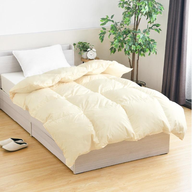 羽毛布団 ダブル ロング 日本製 ハンガリー産 マザーホワイトグース