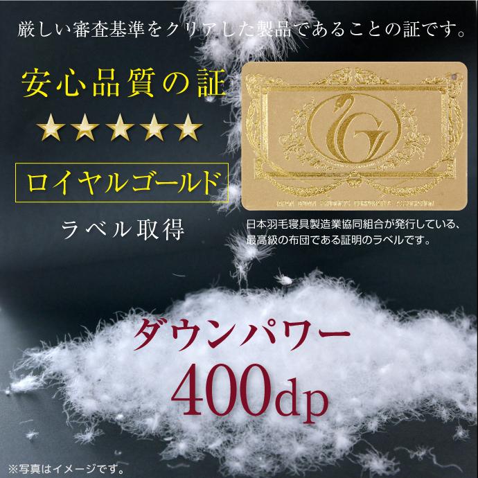 羽毛布団 シングル ロング フランス産 マザーホワイトダック ダウン93