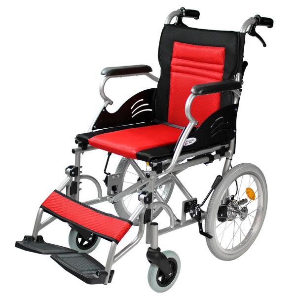 ケアテックジャパン 車椅子 軽量 コンパクト ハピネスライト-介助式