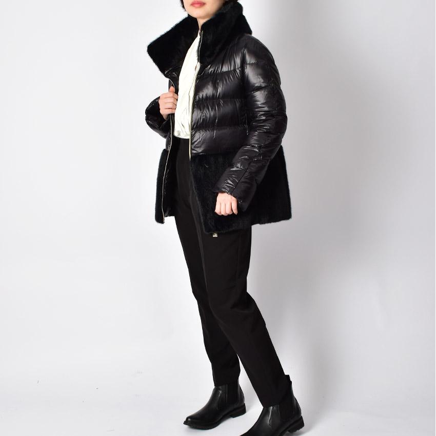 HERNO（ヘルノ） ダウンジャケット レディース CAPE NOHOOD ZIP DJKT