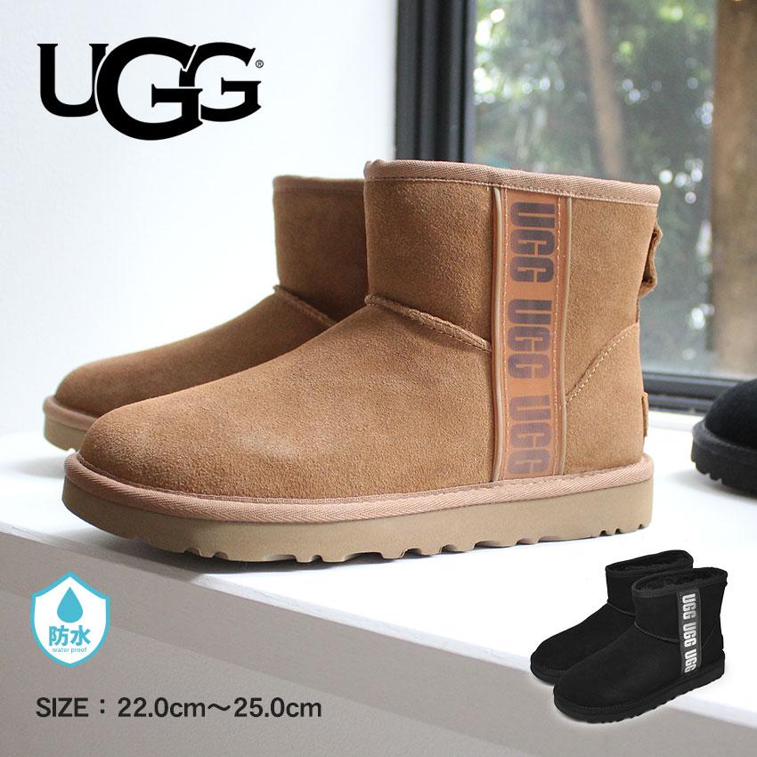 UGG（アグ） 送料無料 ブーツ レディース クラシックミニサイドロゴII