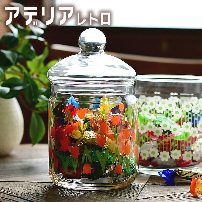 石塚硝子 アデリアレトロ ボンボン入れ680 昭和レトロ かわいい