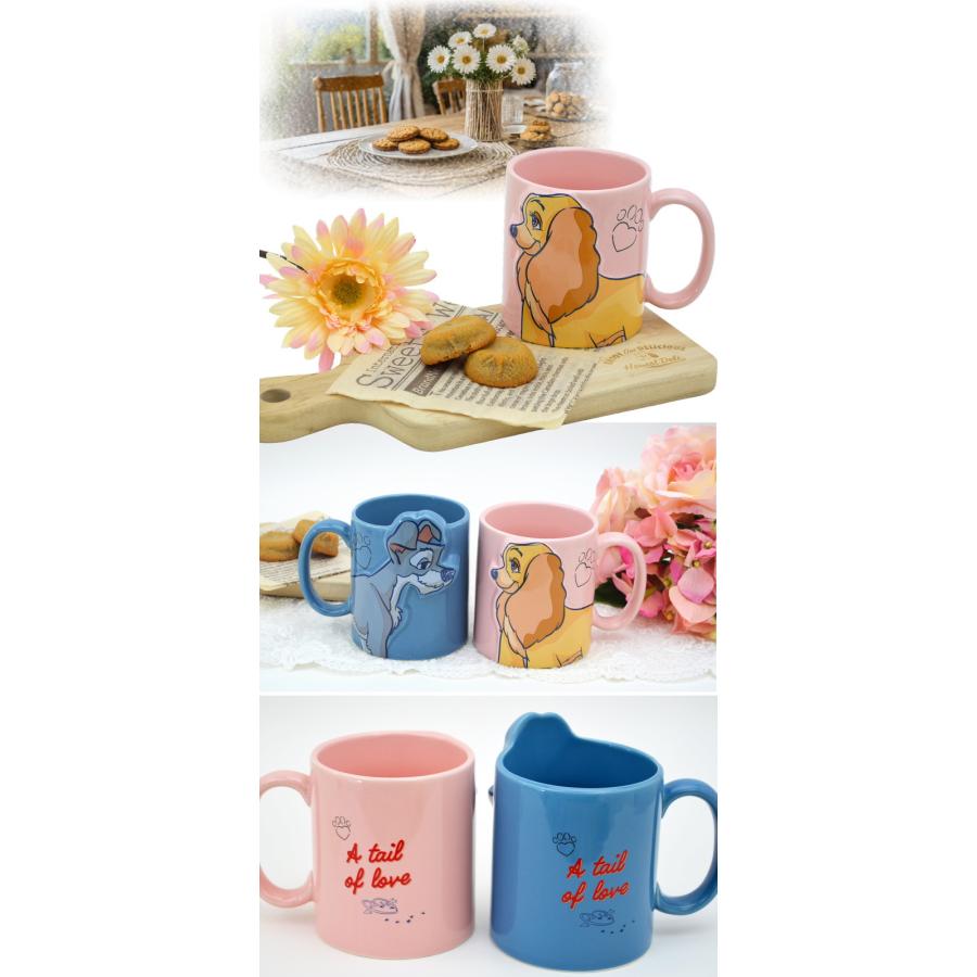 キスペアマグ 2個セット ディズニー レディ＆トランプ マグカップ