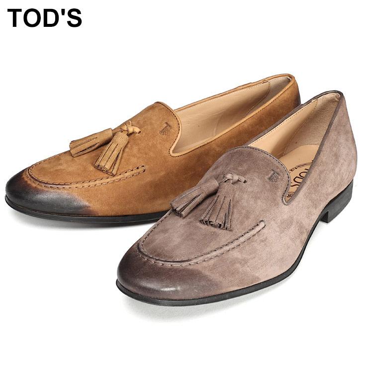 TOD'S（トッズ） スウェード タッセル ローファー メンズ