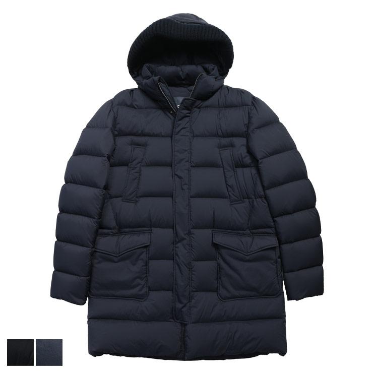 HERNO（ヘルノ） ダウン ブルゾン メンズ ロゴ プレート フード着脱