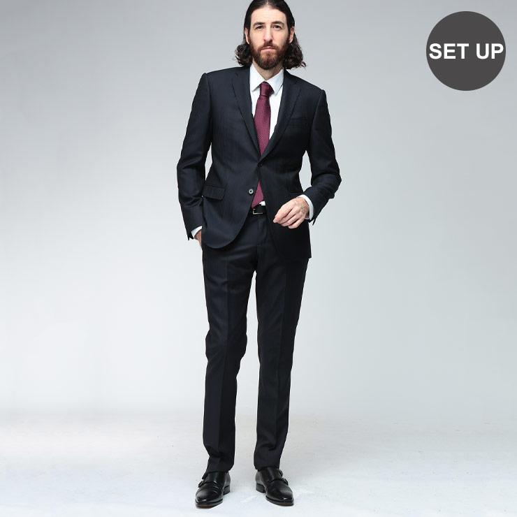 EMPORIO ARMANI エンポリオアルマーニ スーツ セットアップ ヘリンボン