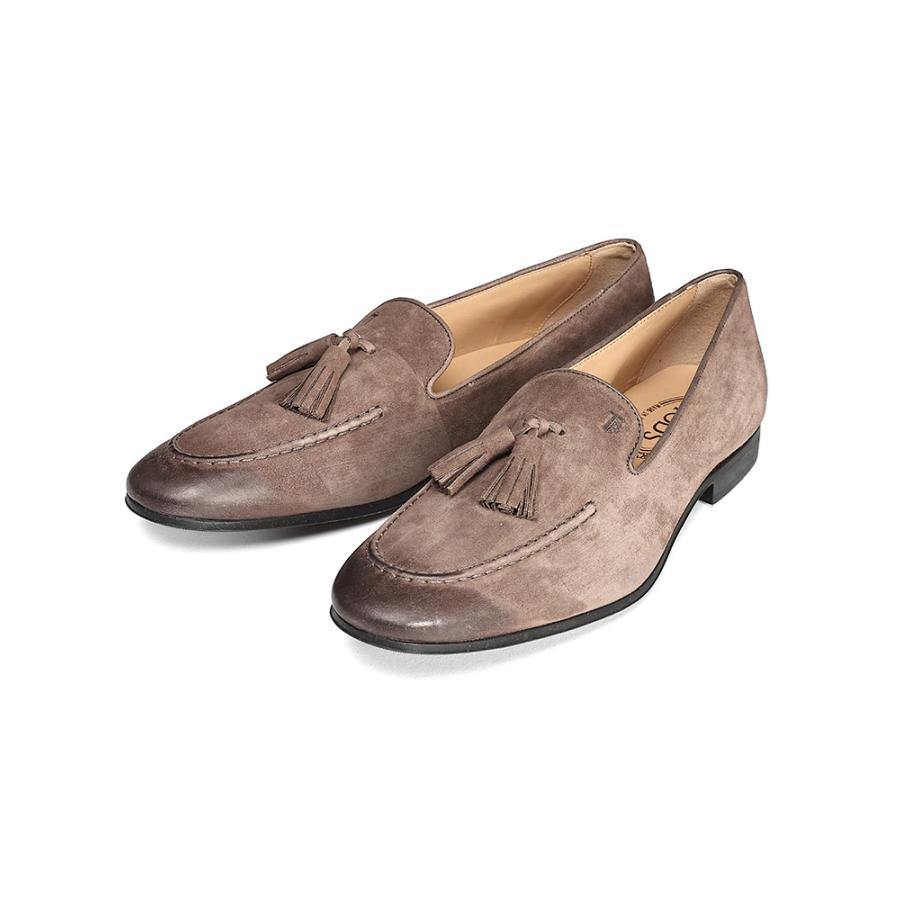 TOD'S（トッズ） スウェード タッセル ローファー メンズ