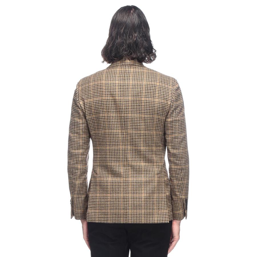 LARDINI（ラルディーニ） ウール カシミヤ グレンプレイド シングル