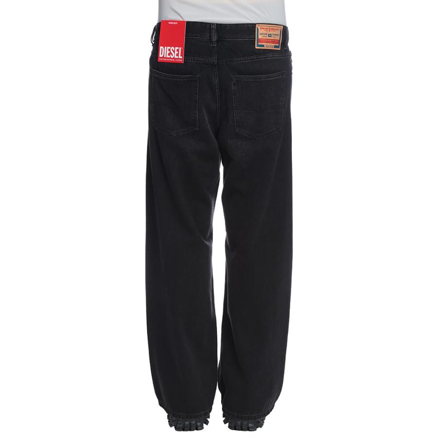 DIESEL（ディーゼル） メンズ ボタンフライ ワイド ジーンズ デニム D
