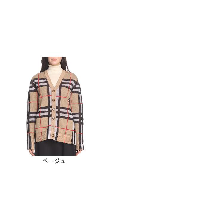 BURBERRY（バーバリー） カーディガン レディース チェック テクニカル