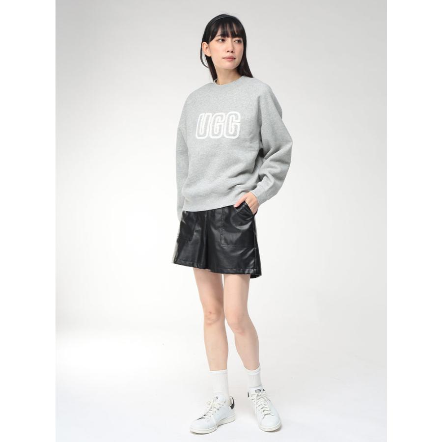 UGG（アグ） スウェット トップス レディース 裏起毛 BIGロゴ クルー