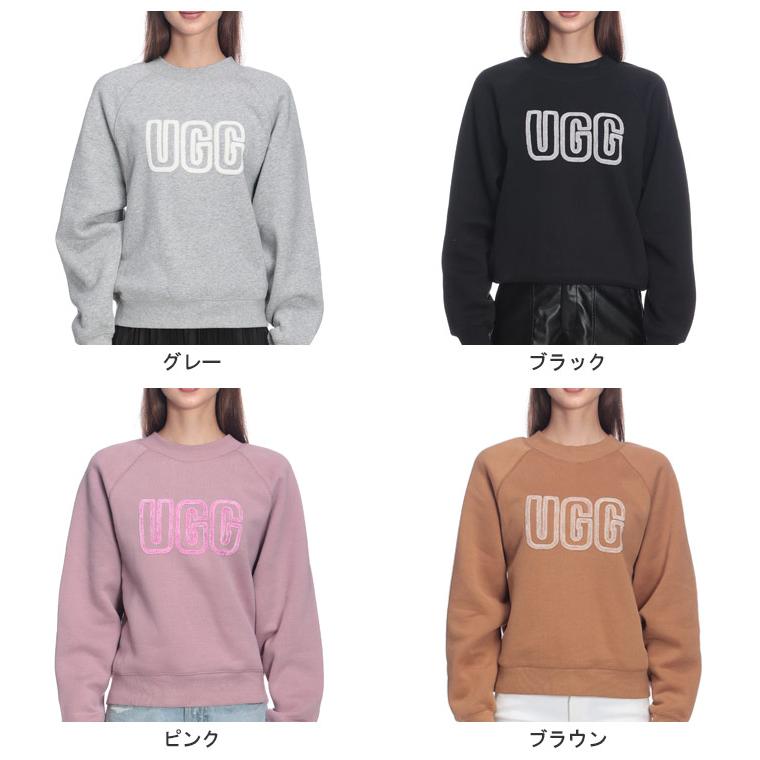 UGG（アグ） スウェット トップス レディース 裏起毛 BIGロゴ クルー