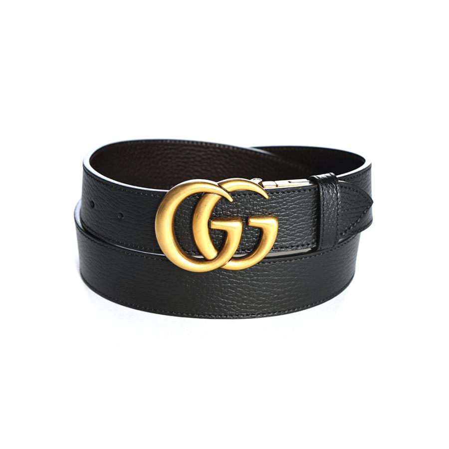 GUCCI（グッチ） ダブルG ゴールドバックル リバーシブル ベルト