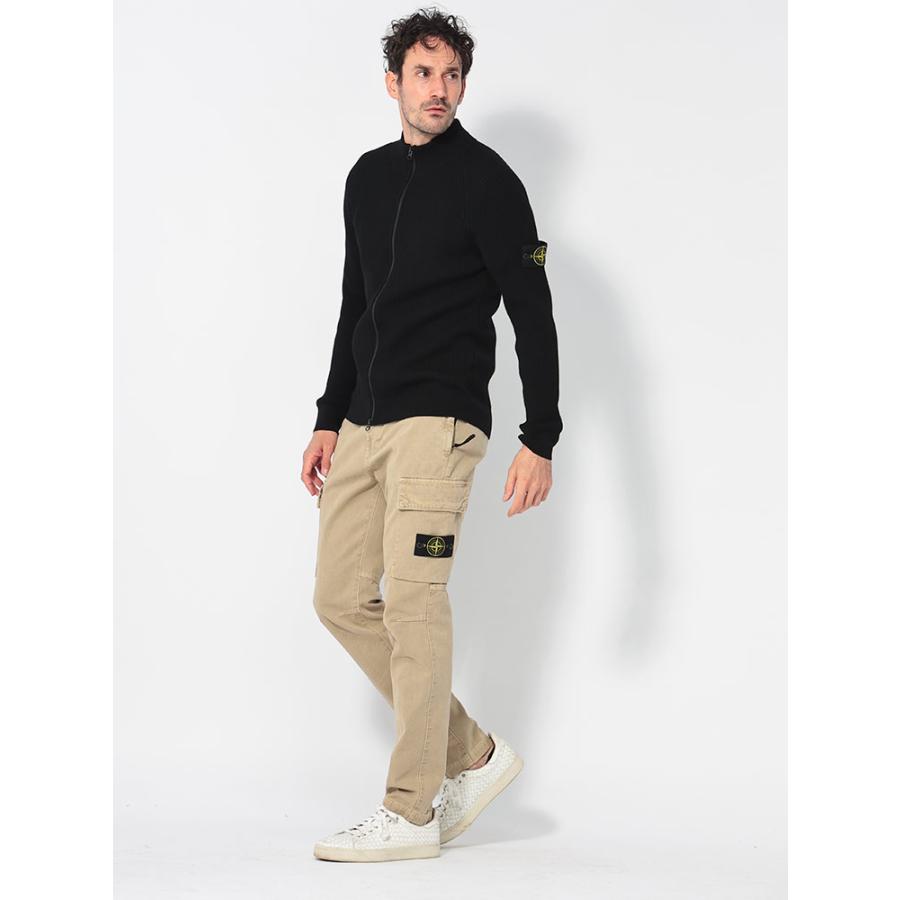 STONE ISLAND（ストーン アイランド） ウール リブ編み フルジップ