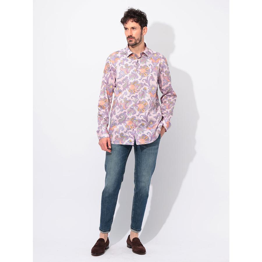 ETRO（エトロ） 綿100％ ペイズリー柄 長袖 シャツ メンズ