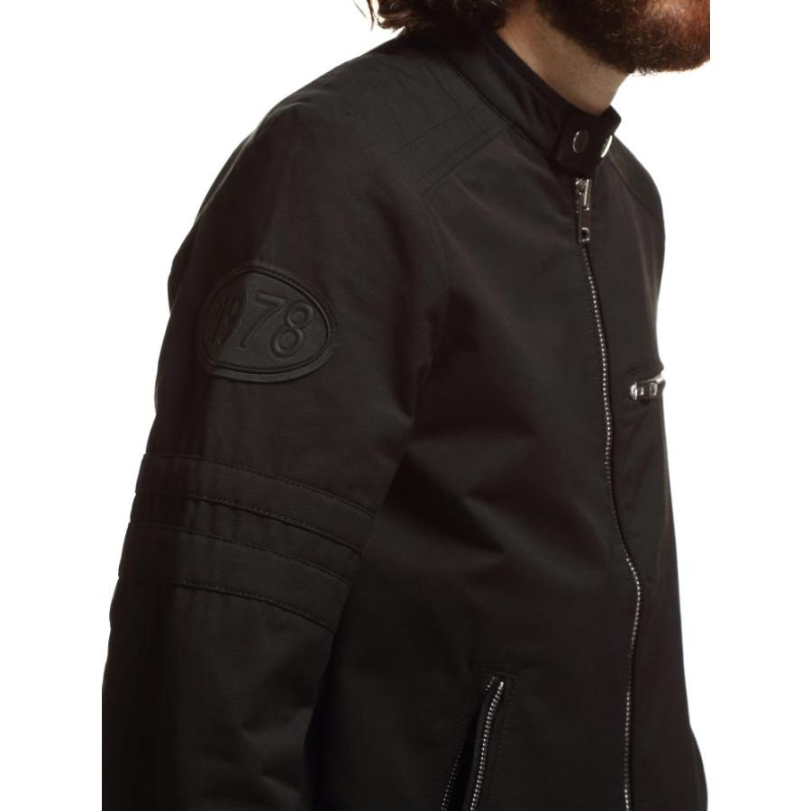 DIESEL（ディーゼル） メンズ コットン シングル ライダースジャケット